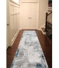 Amer Venice Dacono Gray Abstract Runner Rug 3'x9'10"