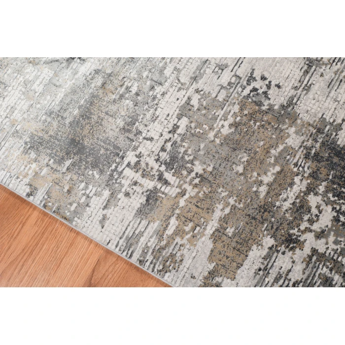Amer Venice Frasier Ivory/Gold Abstract Area Rug 8'3"x11'6"