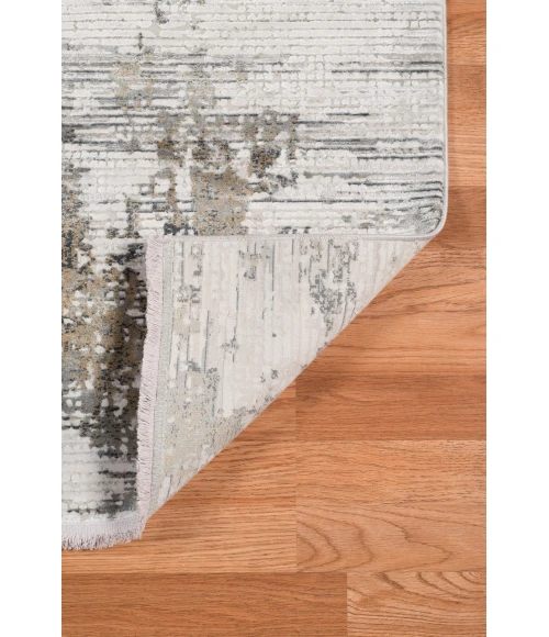 Amer Venice Frasier Ivory/Gold Abstract Area Rug 8'3"x11'6"