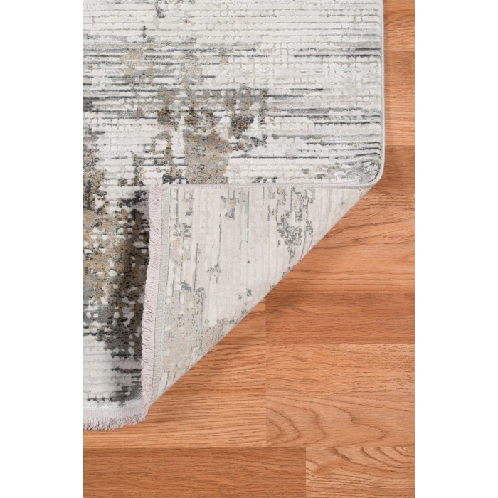 Amer Venice Frasier Ivory/Gold Abstract Area Rug 8'3"x11'6"