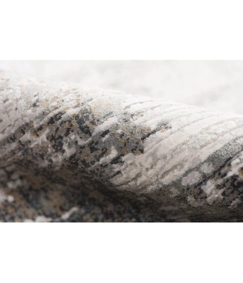 Amer Venice Frasier Ivory/Gold Abstract Area Rug 8'3"x11'6"