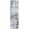 Amer Venice VEN-3 Hayden Ivory/Blue Rug 3 ft. X 9 ft. 10 in. Runner