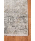 Amer Venice Frisco Gray/Gold Bordered Area Rug 4'11"x7'6"