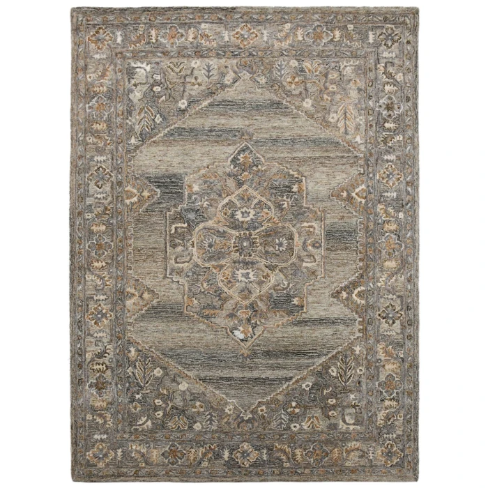 Amer Vestige Kersey Brown Hand-Tufted Wool Blend Area Rug 8'x10'