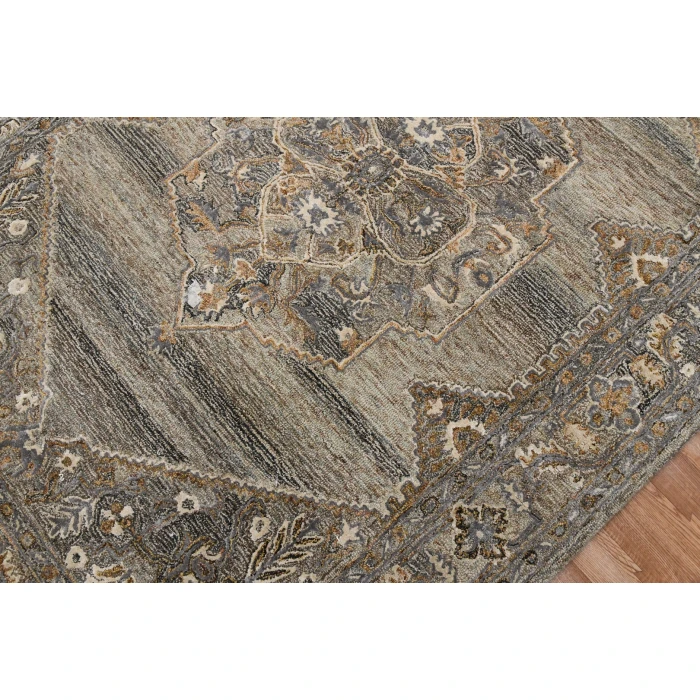 Amer Vestige Kersey Brown Hand-Tufted Wool Blend Area Rug 8'x10'