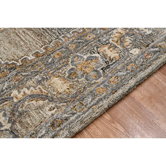 Amer Vestige Kersey Brown Hand-Tufted Wool Blend Area Rug 8'x10'