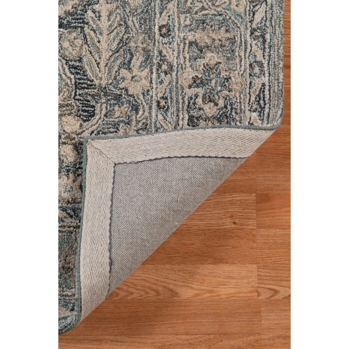 Amer Vestige Jericha Blue Hand-Tufted Wool Blend Area Rug 8'x10'