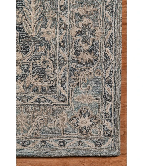 Amer Vestige Jericha Blue Hand-Tufted Wool Blend Area Rug 5'x7'6"