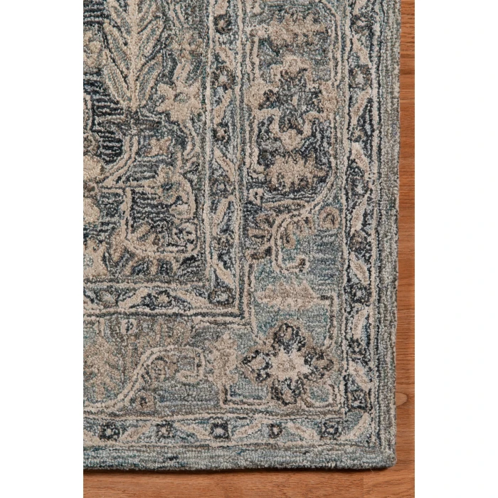 Amer Vestige Jericha Blue Hand-Tufted Wool Blend Area Rug 8'x10'