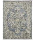 Amer Vestige Nucia Blue/Taupe Hand-Tufted Wool Blend Area Rug 3'6"x5'6"