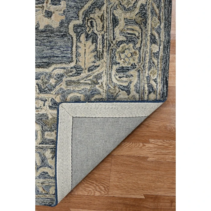 Amer Vestige Nucia Blue/Taupe Hand-Tufted Wool Blend Area Rug 8'x10'