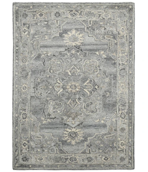Amer Vestige Nucia Gray Hand-Tufted Wool Blend Area Rug 8'x10'