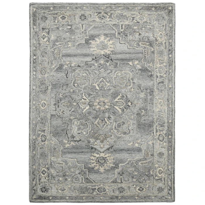 Amer Vestige Nucia Gray Hand-Tufted Wool Blend Area Rug 8'x10'