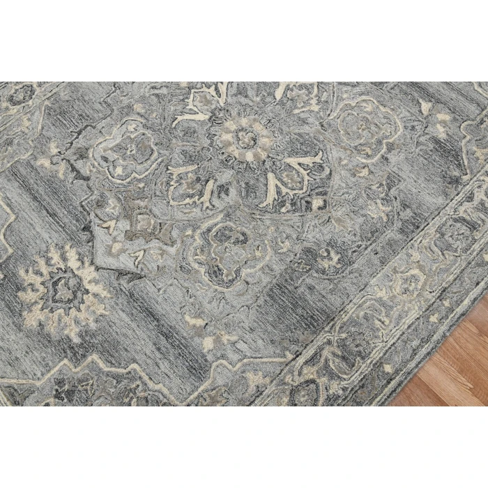 Amer Vestige Nucia Gray Hand-Tufted Wool Blend Area Rug 8'x10'