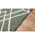 Amer Vista Duncan Gray Hand-Hooked Wool Area Rug 5'x8'