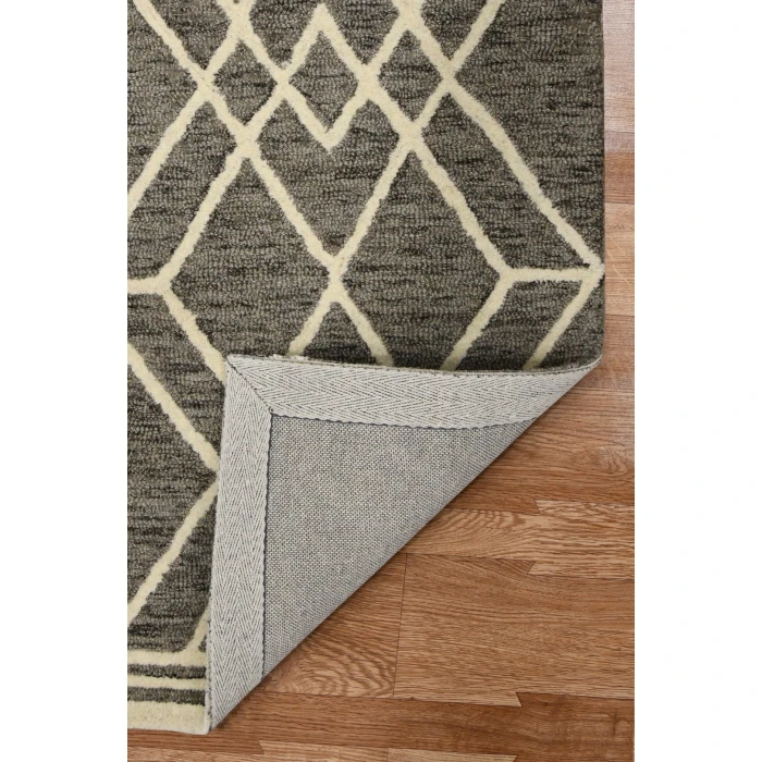 Amer Vista Duncan Taupe Hand-Hooked Wool Area Rug 5'x8'