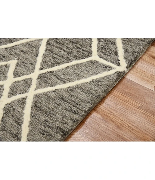 Amer Vista Duncan Taupe Hand-Hooked Wool Area Rug 8'x10'