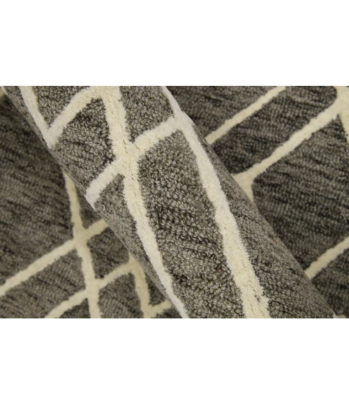 Amer Vista Duncan Taupe Hand-Hooked Wool Area Rug 8'x10'