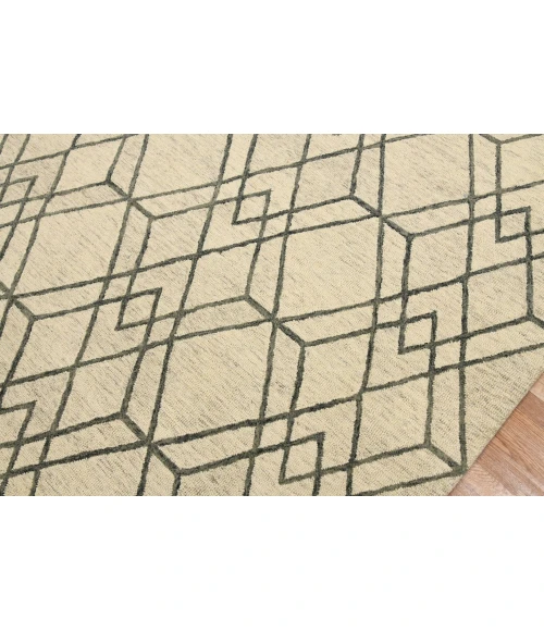 Amer Vista Duncan Ivory Hand-Hooked Wool Area Rug 8'x10'