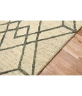 Amer Vista Duncan Ivory Hand-Hooked Wool Area Rug 8'x10'