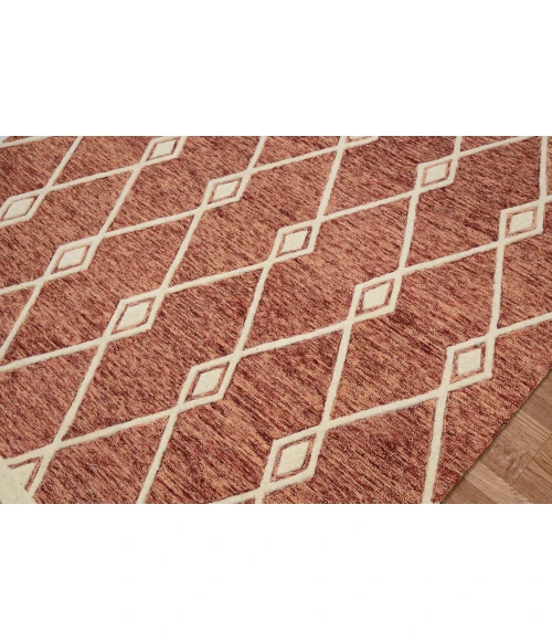 Amer Vista Raton Sienna Hand-Hooked Wool Area Rug 8'x10'