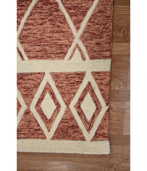 Amer Vista Raton Sienna Hand-Hooked Wool Area Rug 8'x10'
