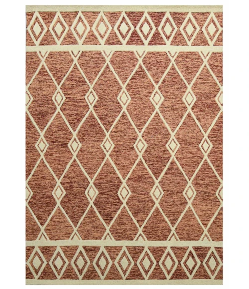 Amer Vista Raton Sienna Hand-Hooked Wool Area Rug 8'x10'