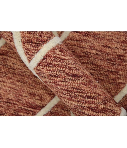 Amer Vista Raton Sienna Hand-Hooked Wool Area Rug 8'x10'