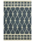 Amer Vista Raton Navy Hand-Hooked Wool Area Rug 5'x8'