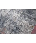 Amer Vermont Allaine Gray Polyester Runner Rug 2'7" x 8'