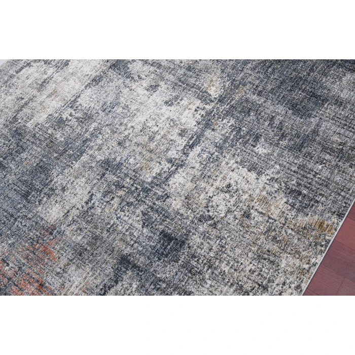 Amer Vermont Allaine  Gray Polyester Area Rug 2'x3'