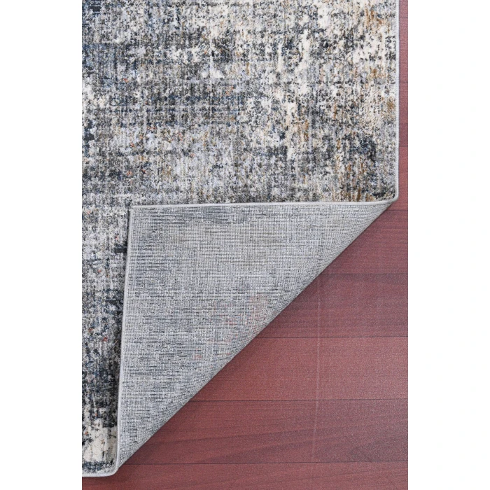 Amer Vermont Allaine  Gray Polyester Area Rug 2'x3'