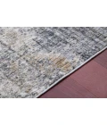 Amer Vermont Allaine Gray Polyester Runner Rug 2'7" x 8'