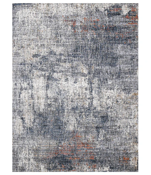 Amer Vermont Allaine Gray Polyester Runner Rug 2'7" x 8'