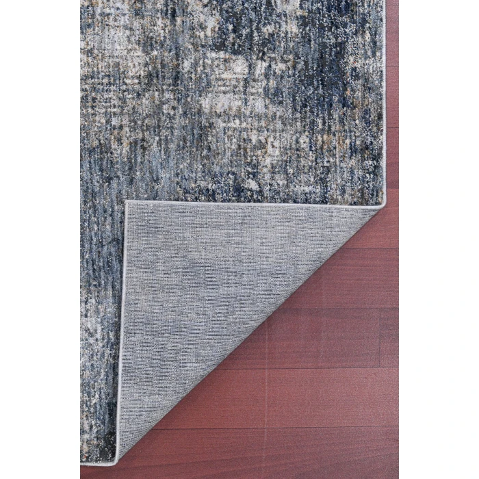 Amer Vermont Bianca Gray/Orange Polyester Area Rug 2'x3'
