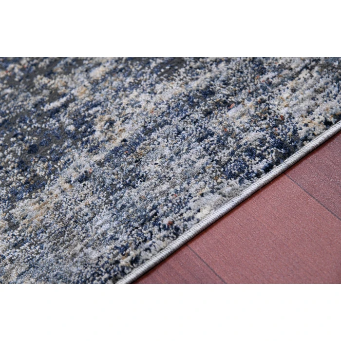 Amer Vermont Bianca Gray/Orange Polyester Area Rug 2'x3'