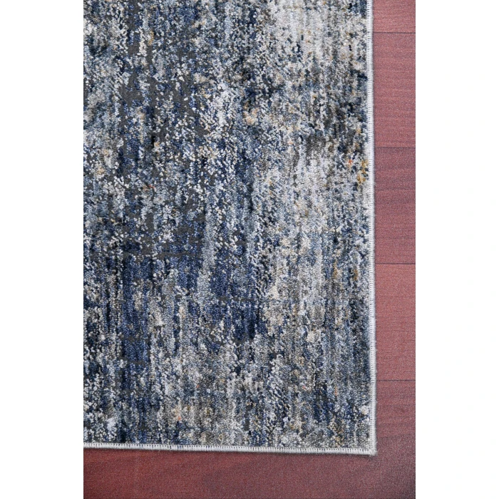 Amer Vermont Bianca Gray/Orange Polyester Area Rug 2'x3'