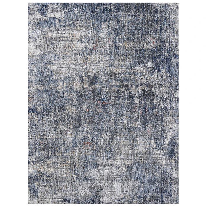 Amer Vermont Bianca Gray/Orange Polyester Area Rug 2'x3'