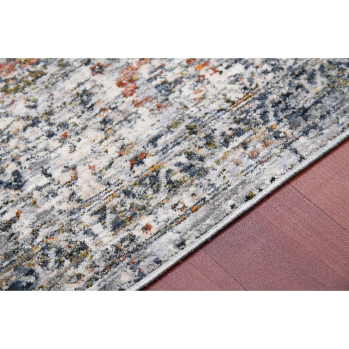 Amer Vermont Chelsea Gray/Ivory Polyester Area Rug 2'x3'
