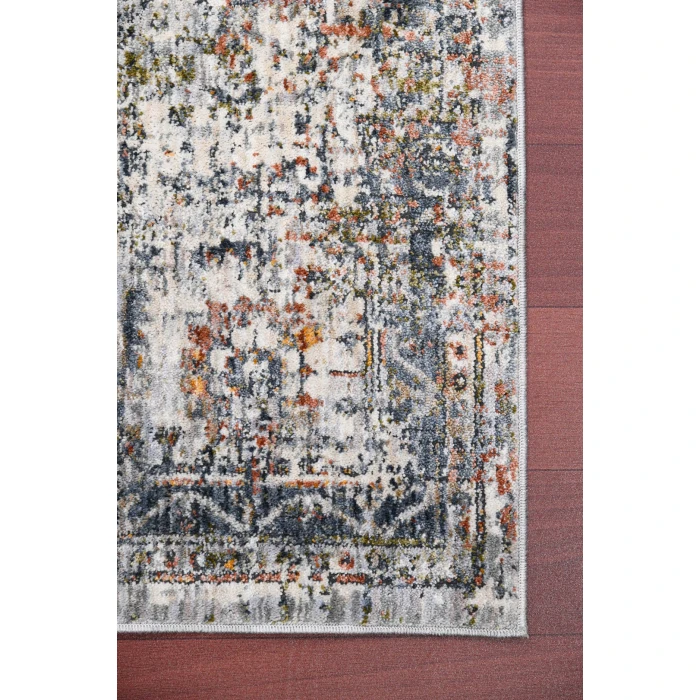 Amer Vermont Chelsea Gray/Ivory Polyester Area Rug 2'x3'