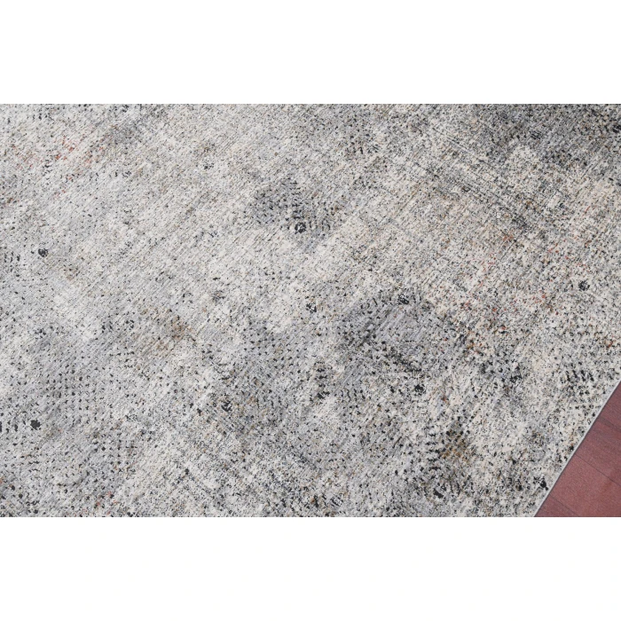 Amer Vermont Divina Gray Polyester Area Rug 5'3" x 7'6"
