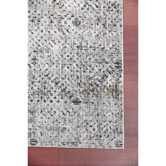 Amer Vermont Divina Gray Polyester Area Rug 5'3" x 7'6"