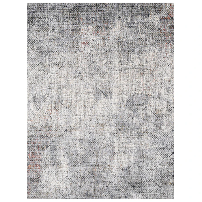 Amer Vermont Divina Gray Polyester Area Rug 5'3" x 7'6"