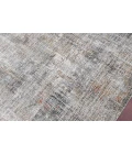 Amer Vermont Erysse Gray/Orange Polyester Area Rug 7'10" x 9'10"