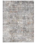 Amer Vermont Erysse Gray/Orange Polyester Area Rug 7'10" x 9'10"