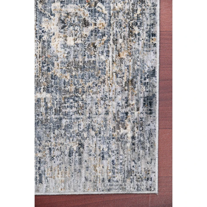 Amer Vermont Glidel Ivory/Gray Polyester Runner Rug 2'7" x 8'