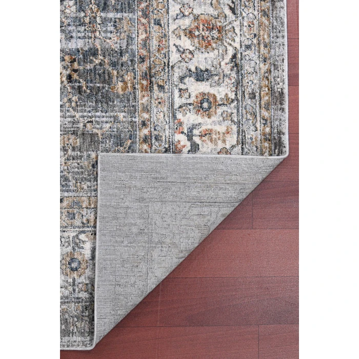 Amer Vermont Glidel Charcoal Polyester Runner Rug 2'7" x 8'