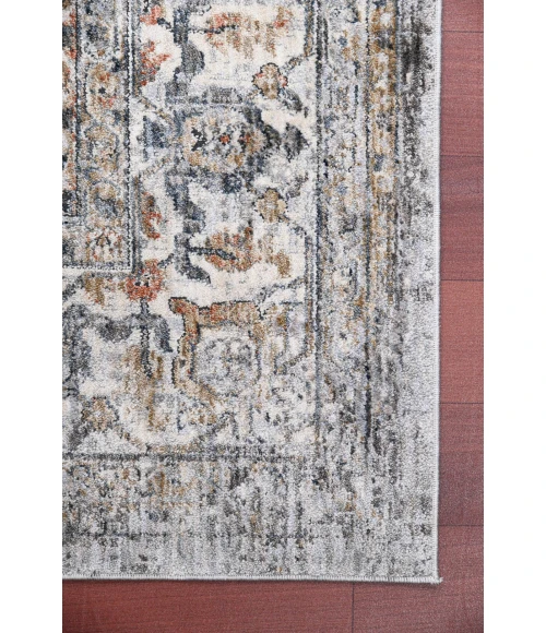 Amer Vermont Glidel Charcoal Polyester Area Rug 2'x3'