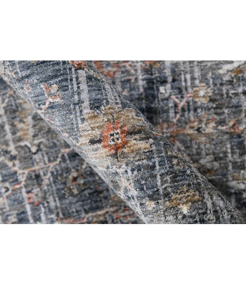 Amer Vermont Glidel Charcoal Polyester Area Rug 2'x3'