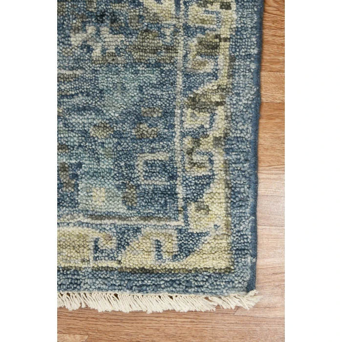 Amer Willow Mesa Blue Hand-knotted Wool Area Rug 2'x3'